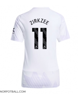 Billige Fotballdrakt Manchester United Joshua Zirkzee #11 Replika Bortedrakt Dame 2025-26 Kortermet Billige Fotballdrakt Manchester United Joshua Zirkzee #11 Replika Bortedrakt Dame 2025-26 Kortermet